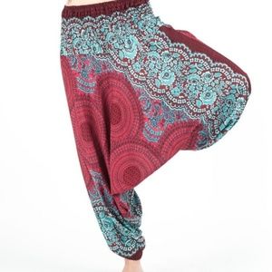 Lowcut harem boho/ hippie jumpsuit pants